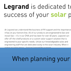 Legrand Solar Brochure