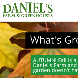 Daniel's Farm and Greenhouse Website